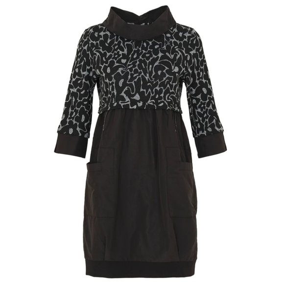 NWT Dolcezza Comfortable High Waisted Cocoon Dress With Tiny Polkadots - Picture 5 of 14